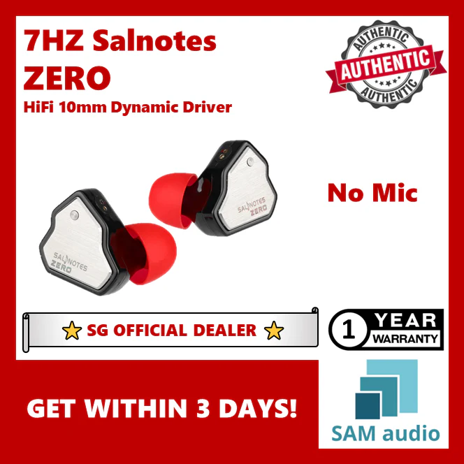 [🎶SG] 7HZ Salnotes Zero 10mm N52 Magnet Metal Composite Diaphragm Dynamic Driver IEM (International Version) - Image 13