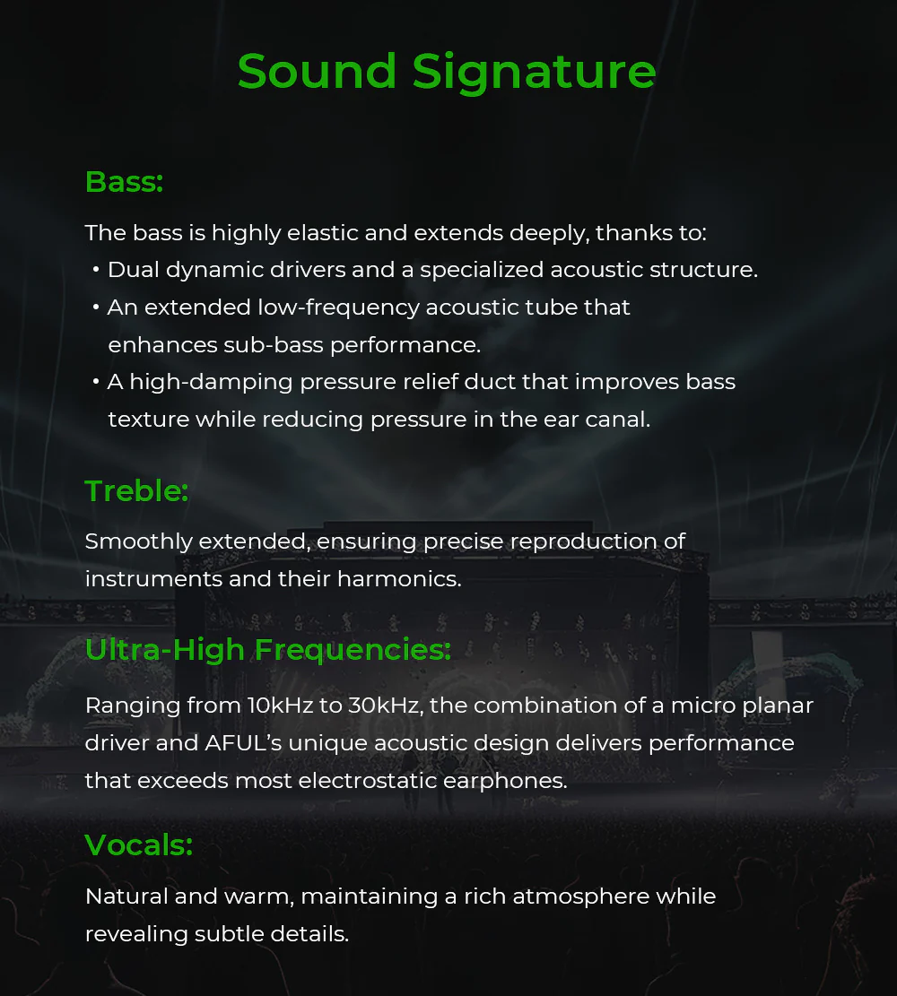 [🎶SG] AFUL PERFORMER 5+2 / PERFORMER 7 - 2 Dynamic + 4 BA + 1 Micro Planar Driver IEM - Image 9