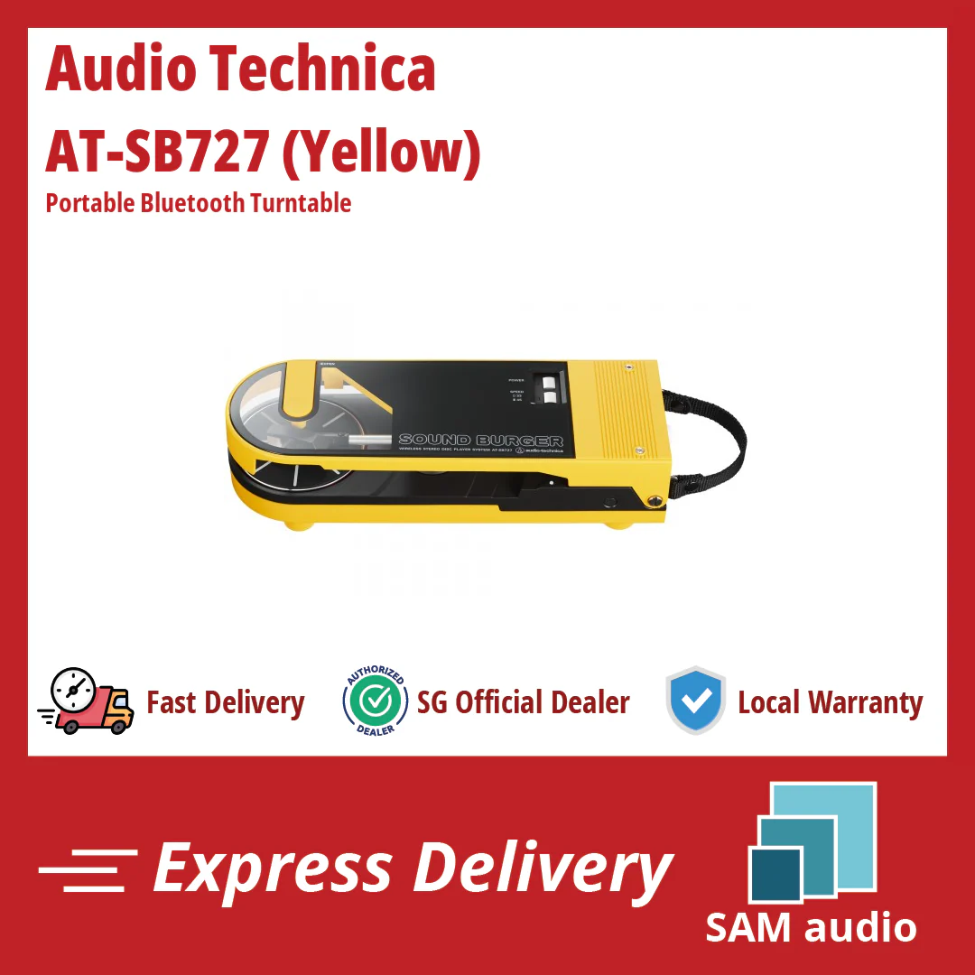 [🎶SG] Audio-Technica AT-SB727 SoundBurger Portable Bluetooth Turntable (Sound Burger) - Image 3