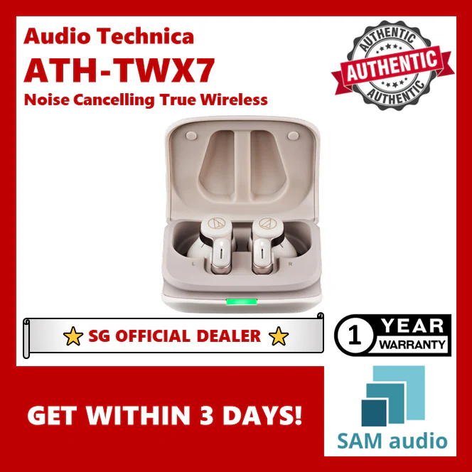 [🎶SG] Audio Technica ATH-TWX7 (ATH TWX7) Noise Cancelling True Wireless TWS - Image 3