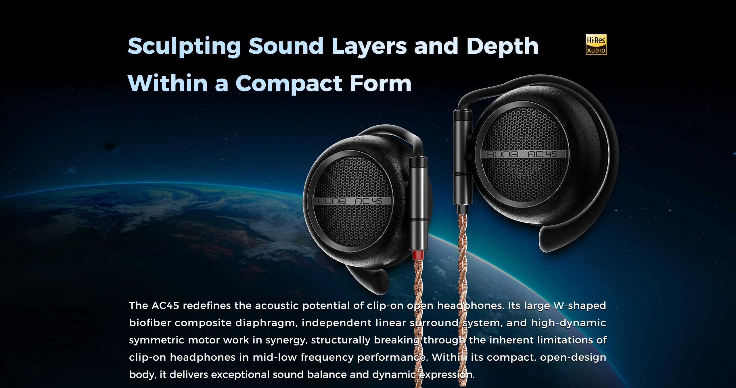 [🎶SG] AUNE AC45 - Clip-On Open-Back Headphones - Image 2