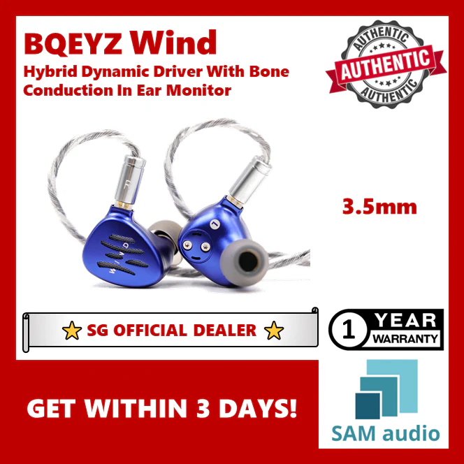 [🎶SG] BQEYZ Weather Series WIND - Hybrid Dynamic Driver With Bone Conduction IEMs - Image 16