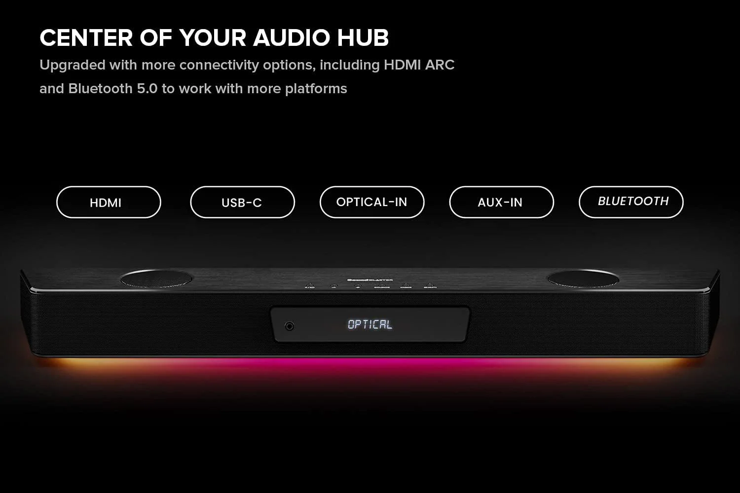 [🎶SG] CREATIVE SOUND BLASTER KATANA V2 - 2.1 RGB Soundbar Speakers - Image 9