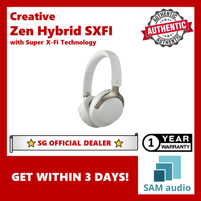 [🎶SG] CREATIVE ZEN HYBRID SXFI - Wireless Over-ear Headphones with SXFI Technology - Image 9