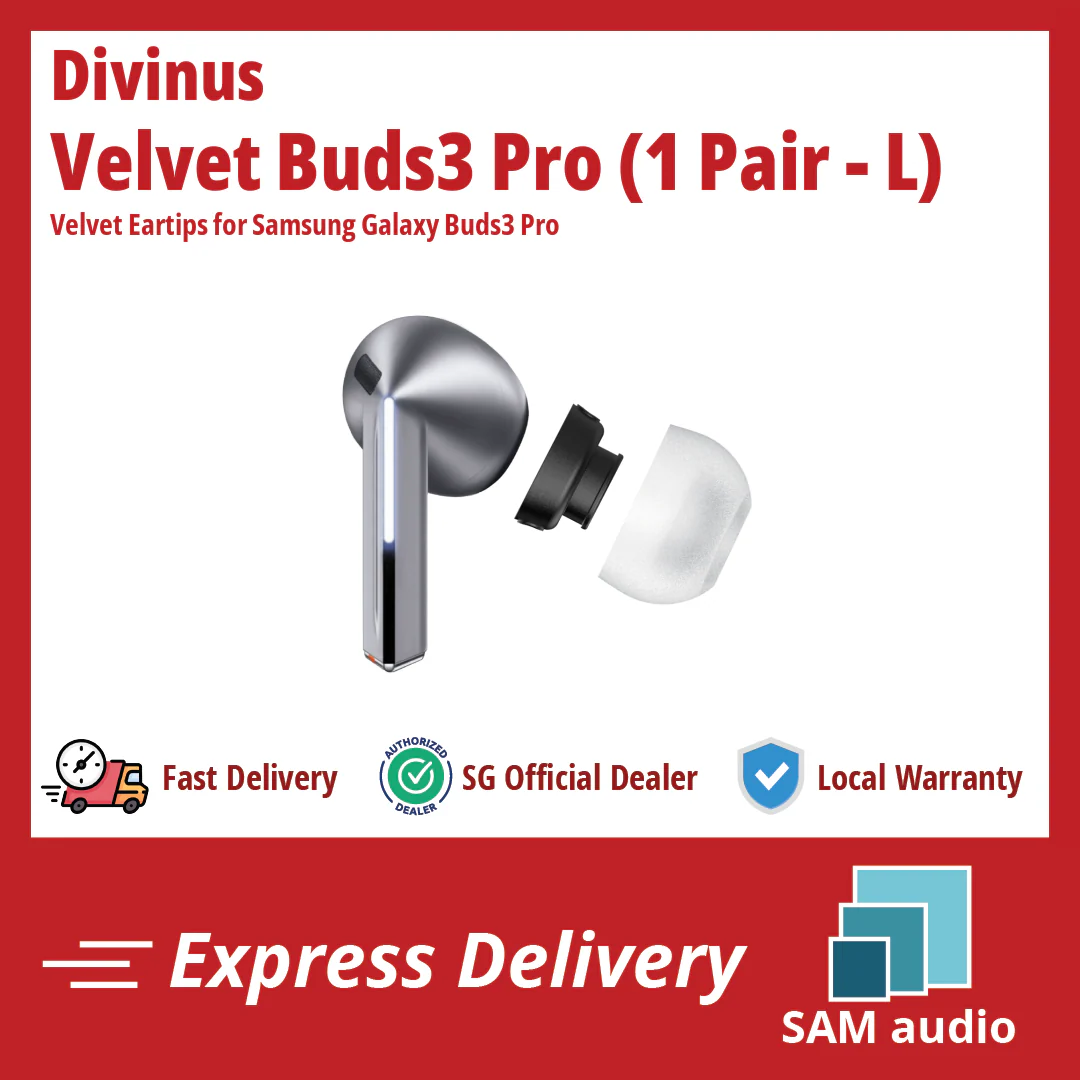 [🎶SG] ELOIT / DIVINUS Velvet Buds3 Pro - Samsung Galaxy Buds3 Pro TWS Eartip Replacement - Image 11
