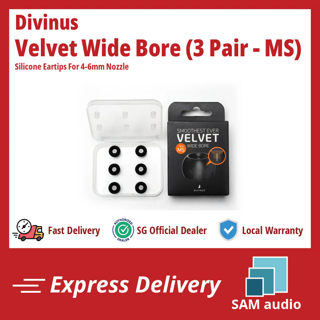 [🎶SG] ELOIT / DIVINUS VELVET WIDE BORE Silicone Eartips For 4-6mm Nozzle - Image 27