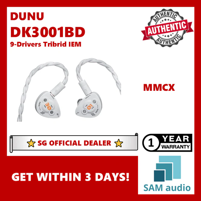 [🎶SG] DUNU DK3001BD 9-Driver Tribrid In Ear Monitors IEM - Image 18