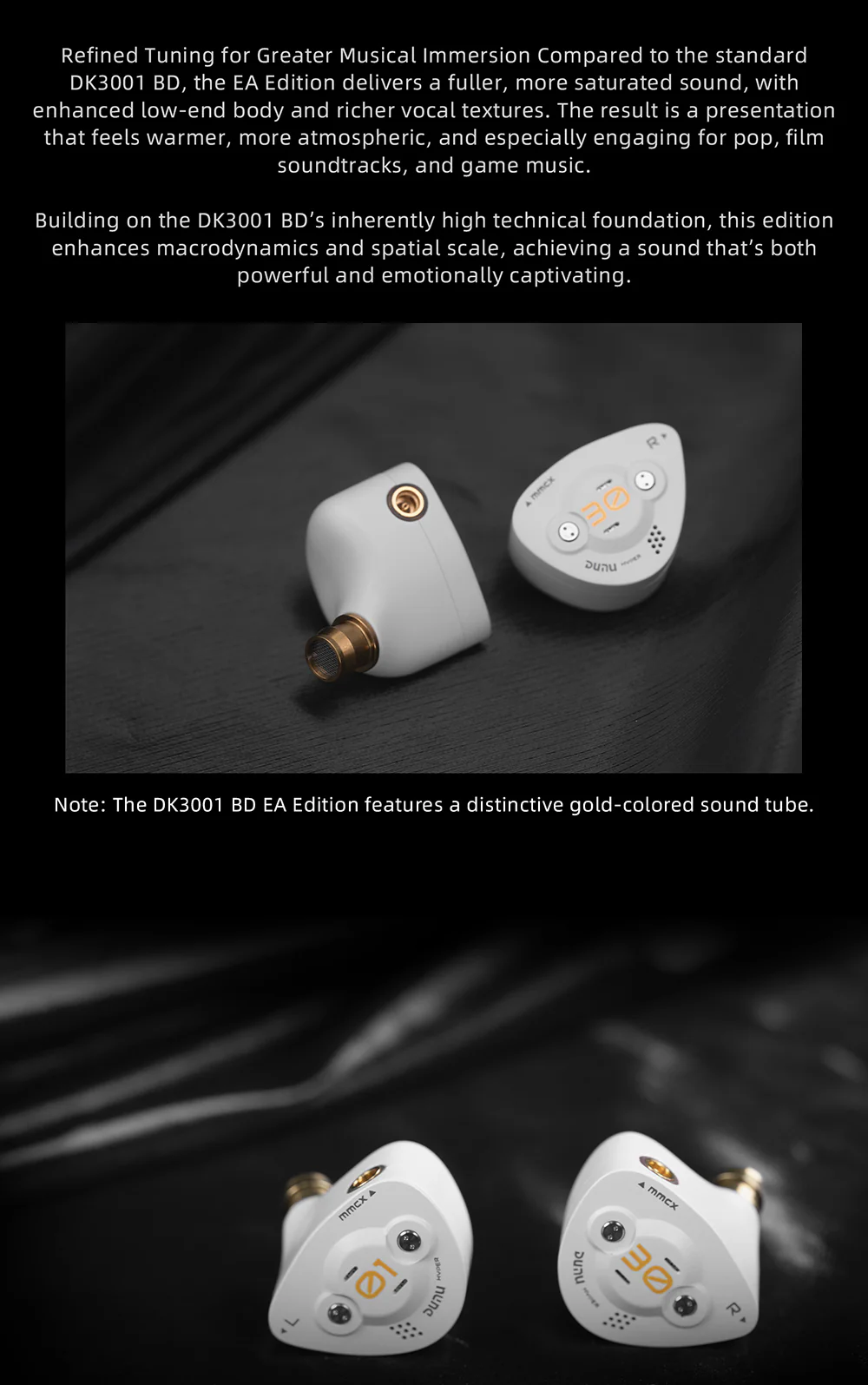 [🎶SG] DUNU x EFFECT AUDIO DK3001DB - Limited Edition 1 DD + 4 BA + 4 Micro Planar Drivers IEMs - Image 4