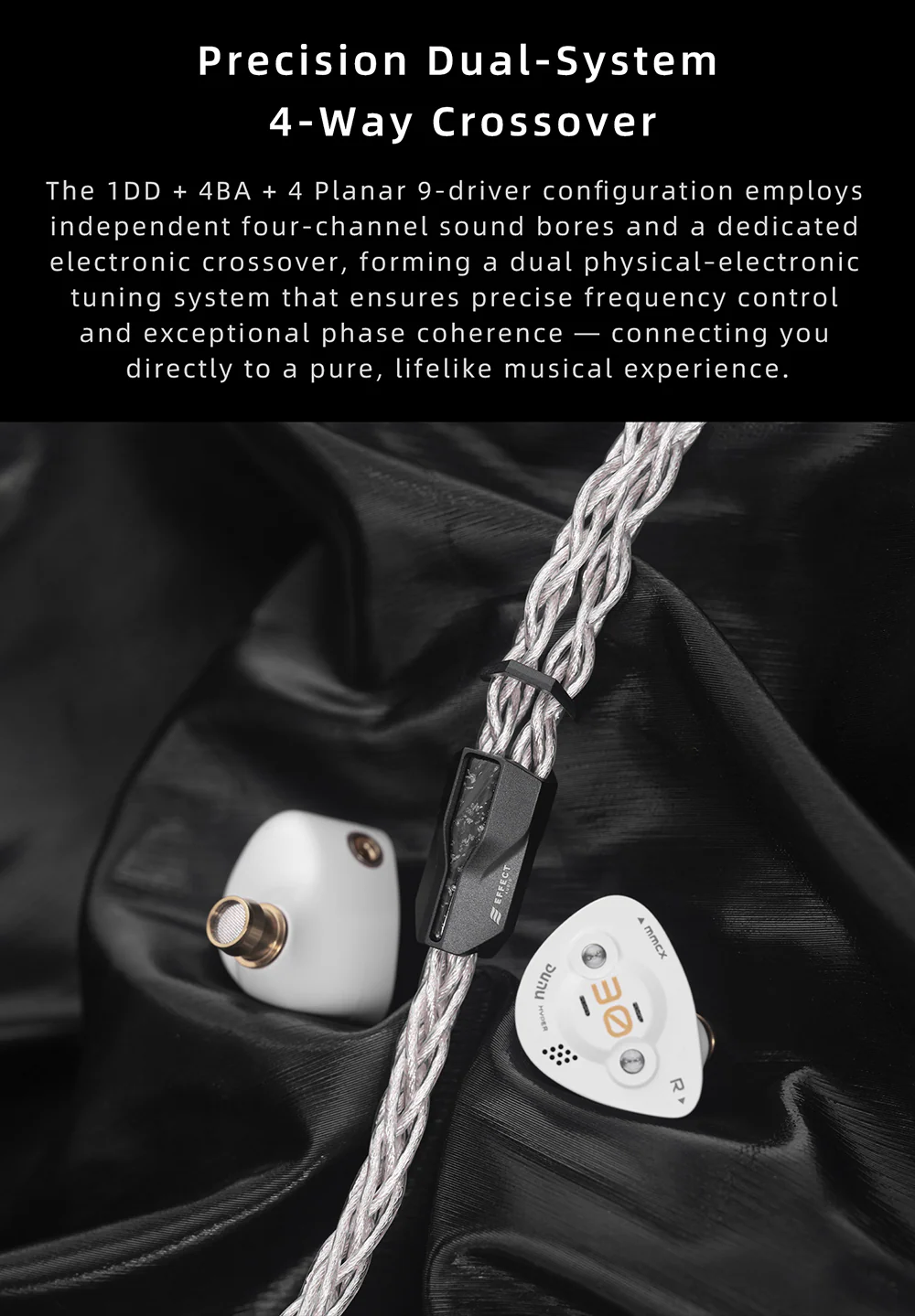 [🎶SG] DUNU x EFFECT AUDIO DK3001DB - Limited Edition 1 DD + 4 BA + 4 Micro Planar Drivers IEMs - Image 6