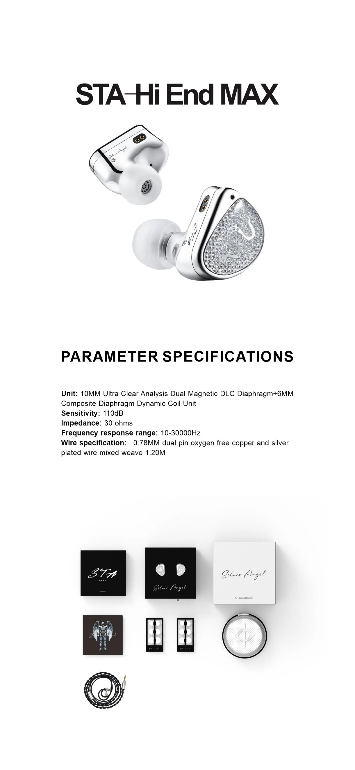 [🎶SG] EARACOUSTIC AUDIO STA-Hi End MAX 10MM Diamond DLC Diaphragm and 6MM Polymer Composite Diaphragm In-ear Monitors - Image 17