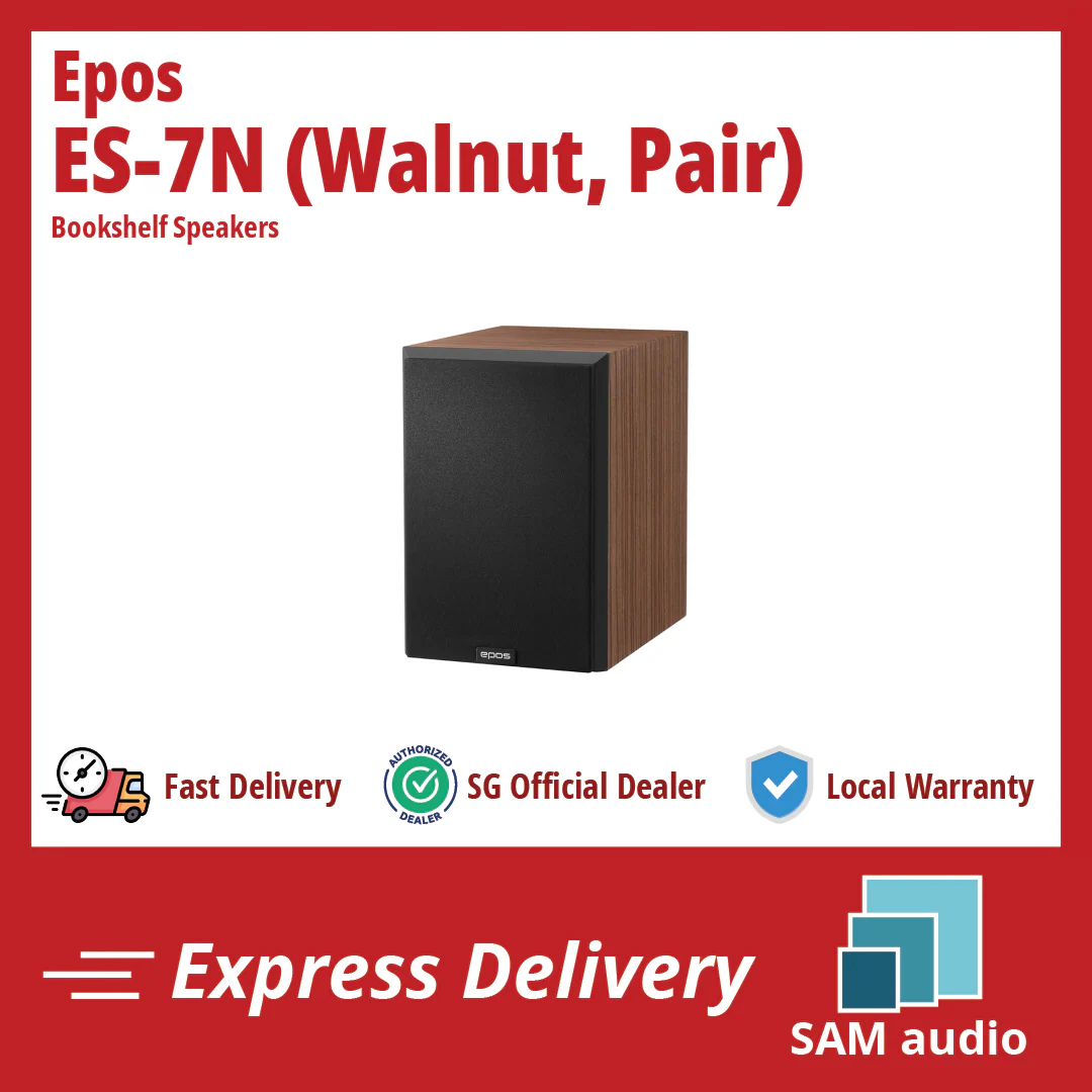 [🎶SG] EPOS ES-7N - Two-Way Reflex Loaded Bookshelf Speaker (ES7N) - Image 3