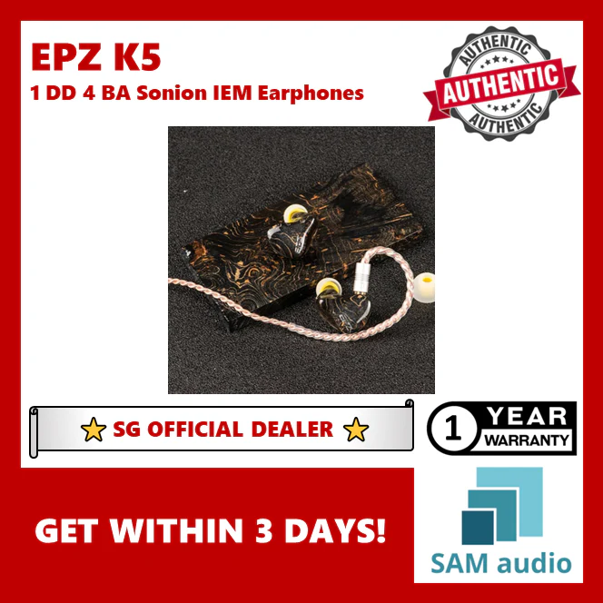 [🎶SG] EPZ K5 1DD + 4BA Sonion IEM Earphones - Image 19