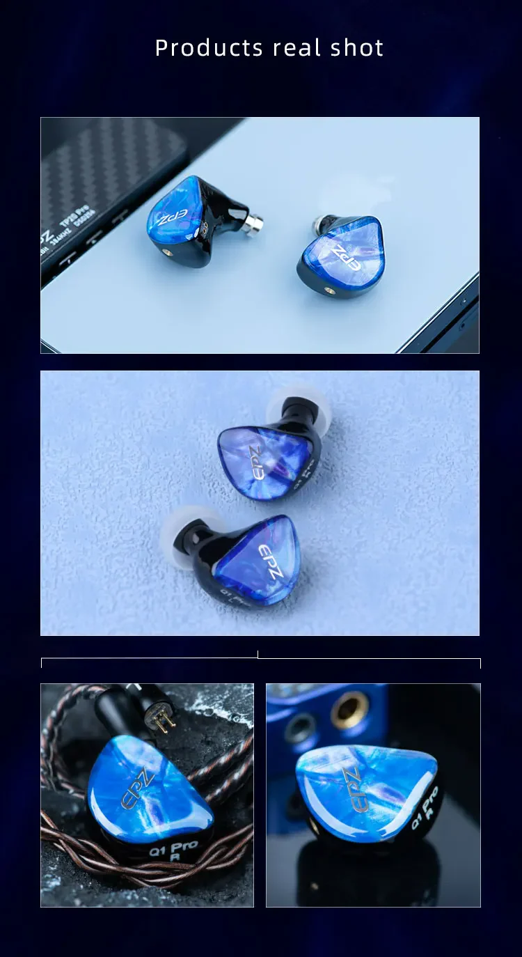 [🎶SG] EPZ Q1 PRO (Q1PRO) 10mm LCP+PU Composite Diaphragm HiFi In-ear Earphones - Image 22