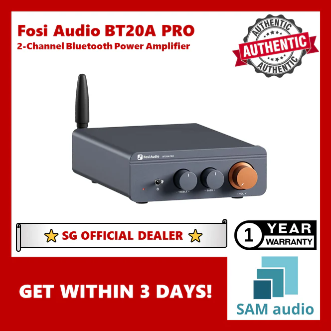 [🎶SG] FOSI AUDIO BT20A PRO 2-Channel Bluetooth Power Amplifier - Image 21