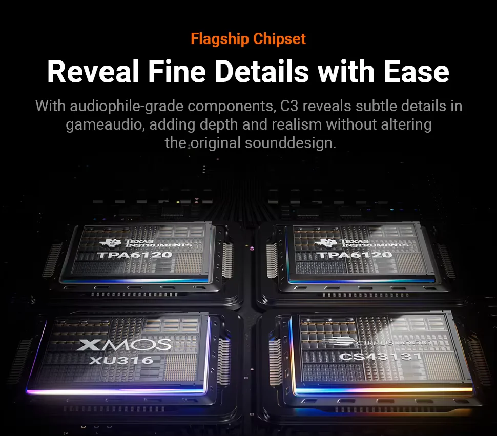 [🎶SG] Fosi Audio C3 - Gaming Sound Card DAC and Headphone Amplifier - Image 8