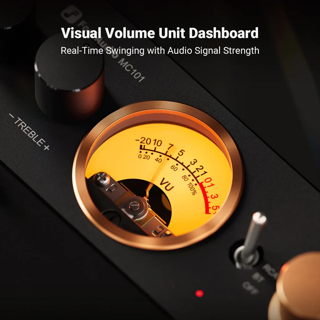 [🎶SG] Fosi Audio MC101 VU Meter Power Amplifier with Bluetooth - Image 4