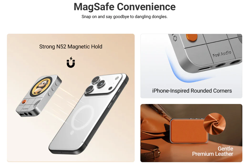 [🎶SG] FOSI AUDIO MD3 - MagSafe Portable DAC & Headphone Amplifier - Image 4