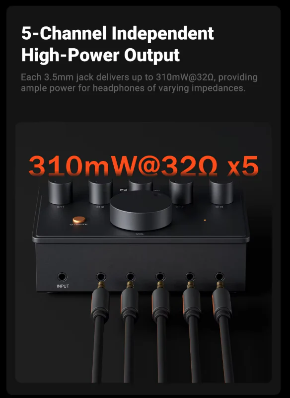 [🎶SG] FOSI AUDIO PH05 5-Channel Headphone Splitter Amplifier - Image 10
