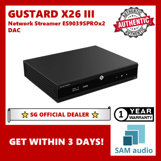[🎶SG] GUSTARD X26 III - Network Streamer Dual ES9039SPRO DAC - Image 27