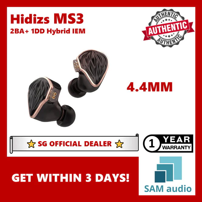 [🎶SG] HIDIZS MS3 2 Balanced Armature + 1 Dynamic Driver Hybrid IEM - Image 10