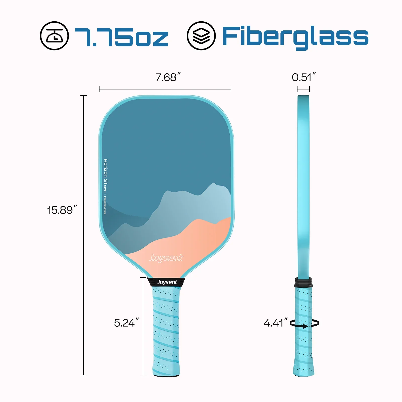 [🎶SG] JOYSENT HORIZON S1 - 13mm Fiberglass Pickleball Paddle - Image 16