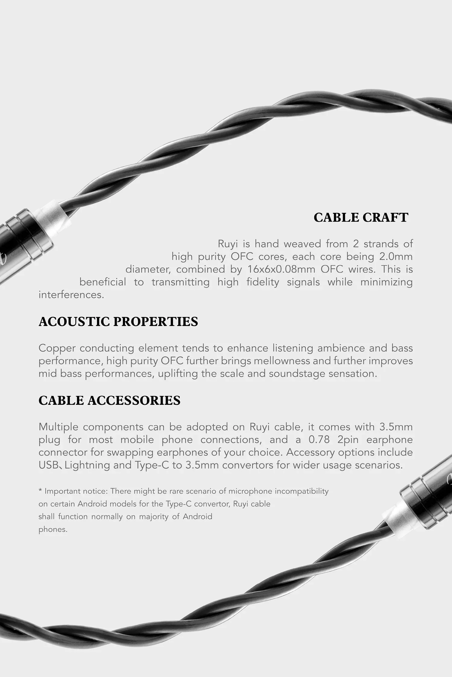 [🎶SG] KINERA Celest RUYI IEM Earphone Upgrade Cable with Boom Mic - Image 6