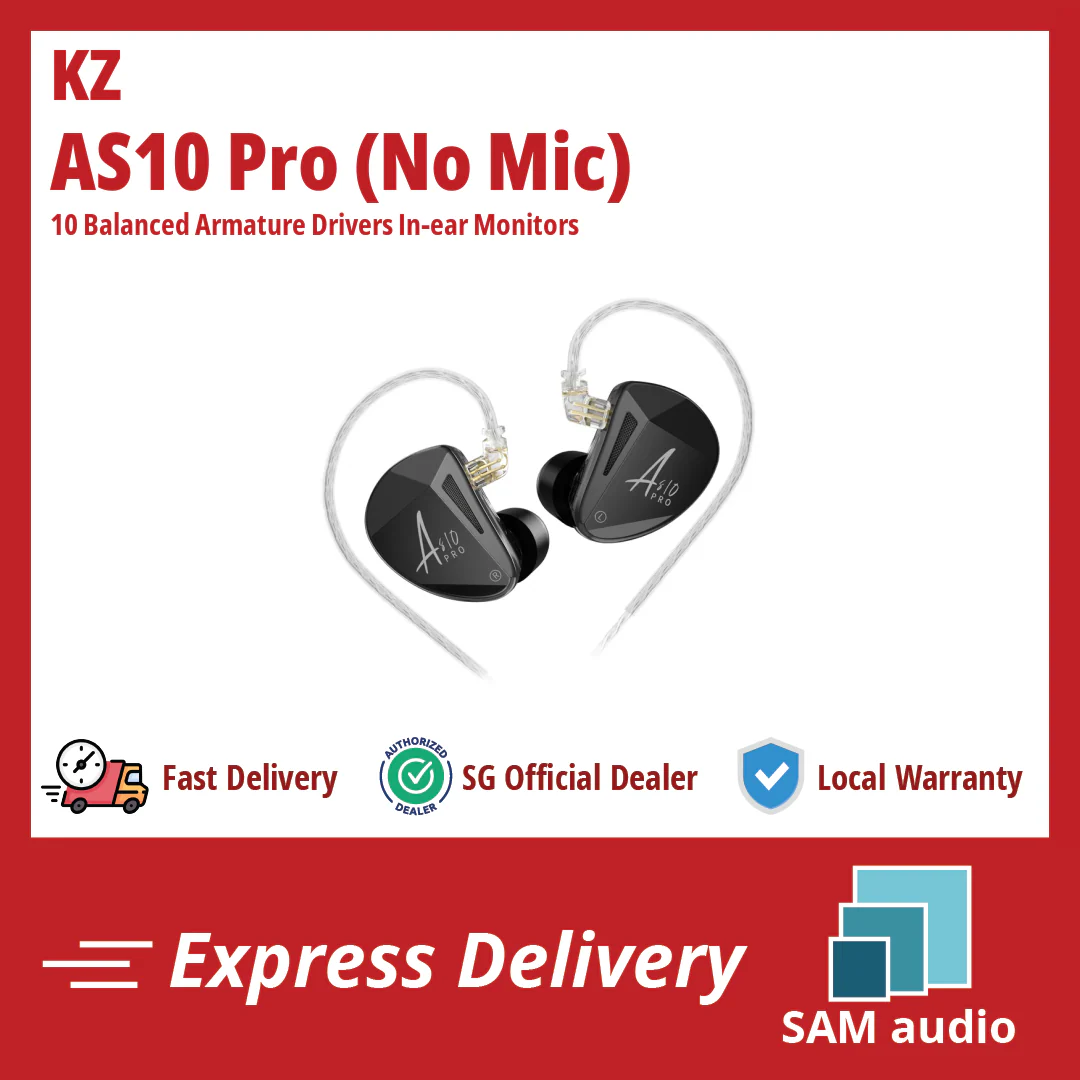 [🎶SG] KZ AS10 PRO 10 Balanced Armature Drivers In-ear Monitors - Image 2