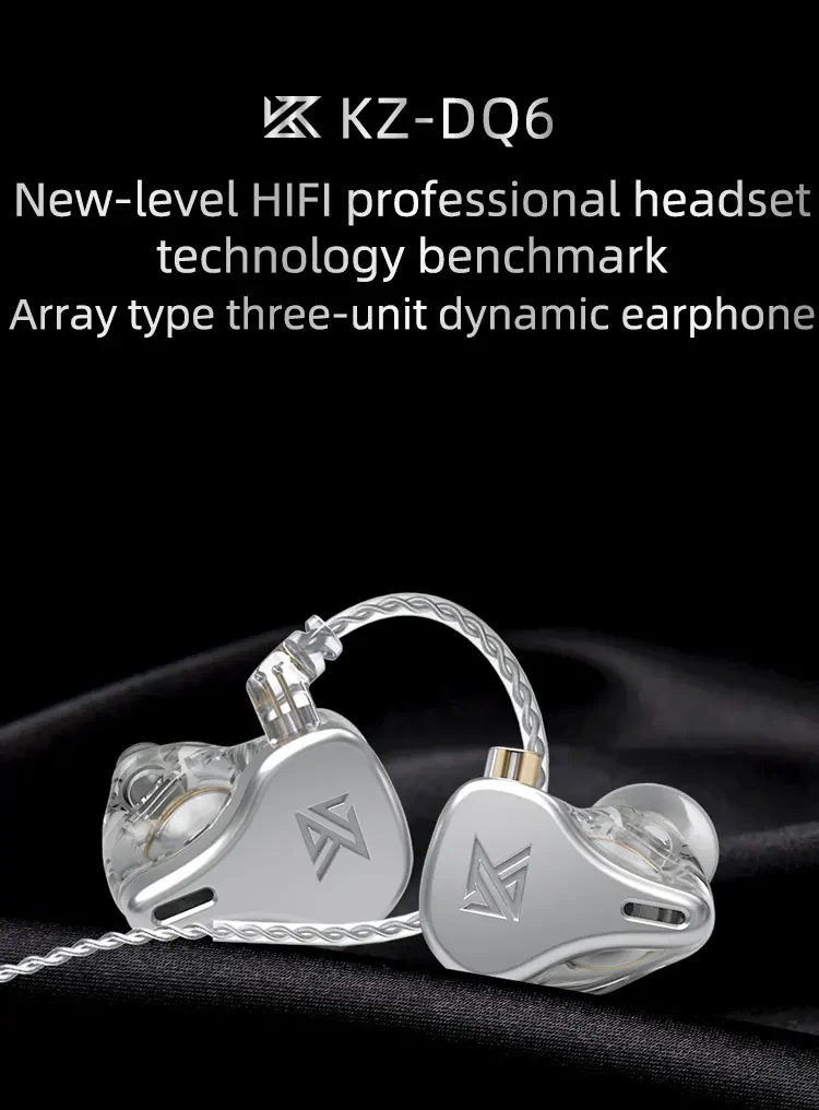 [🎶SG] KZ DQ6 3DD In-Ear Monitors With Mic - Image 4