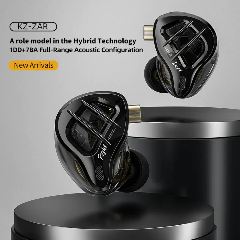 [🎶SG] KZ ZAR 1 Dynamic + 7 Balanced Armature Drivers IEM With MIC - Image 2