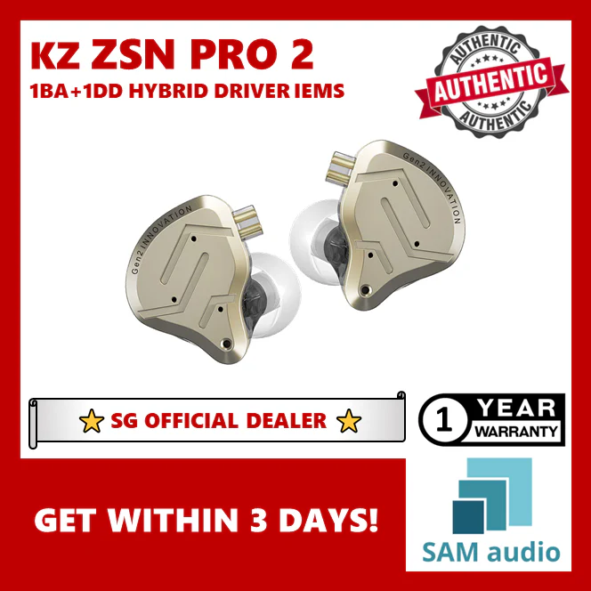[🎶SG] KZ ZSN PRO 2 Hybrid Drivers 1BA + 1DD In-Ear Monitors IEM WITH MIC - Image 18