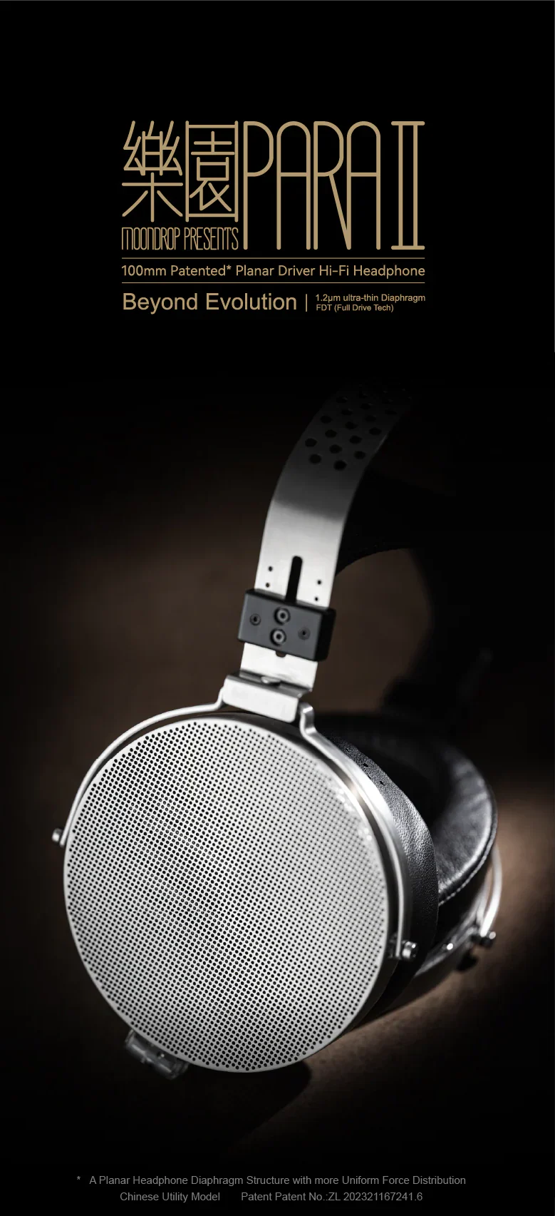 [🎶SG] MOONDROP PARA II (Para 2) - 100mm Planar Full-Size Over-ear Headphone - Image 2