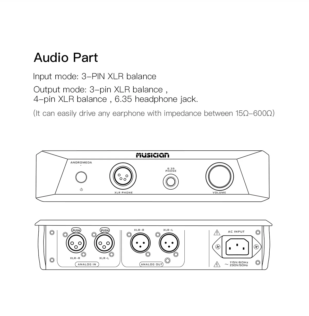 [🎶SG] Musician Audio ANDROMEDA, HiFi Class A Balanced Headphone Amplifier, Hifi Audio - Image 10