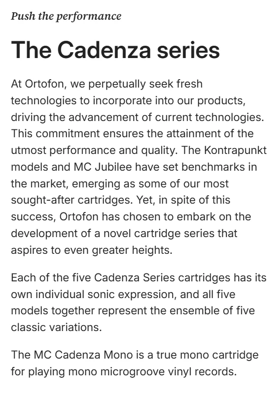 [🎶SG] ORTOFON MC CADENZA MONO - A True Mono Cartridge - Image 9