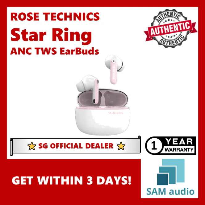 [🎶SG] ROSESELSA (ROSE TECHNICS) Lightyear Star Ring ANC TWS True Wireless EarBuds - Image 26