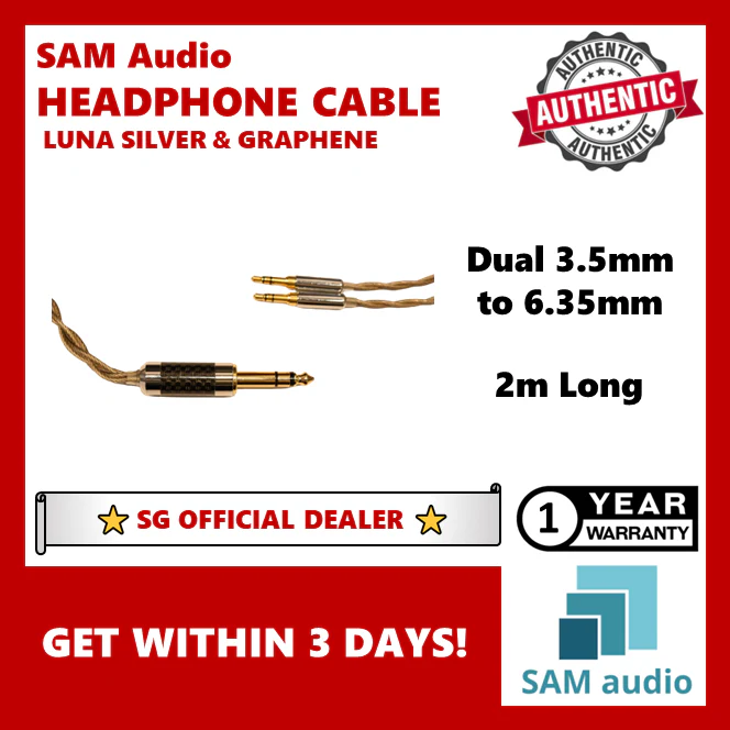 [🎶SG] SAM AUDIO HEADPHONE CABLES LUNA SILVER & GRAPHENE - Image 40