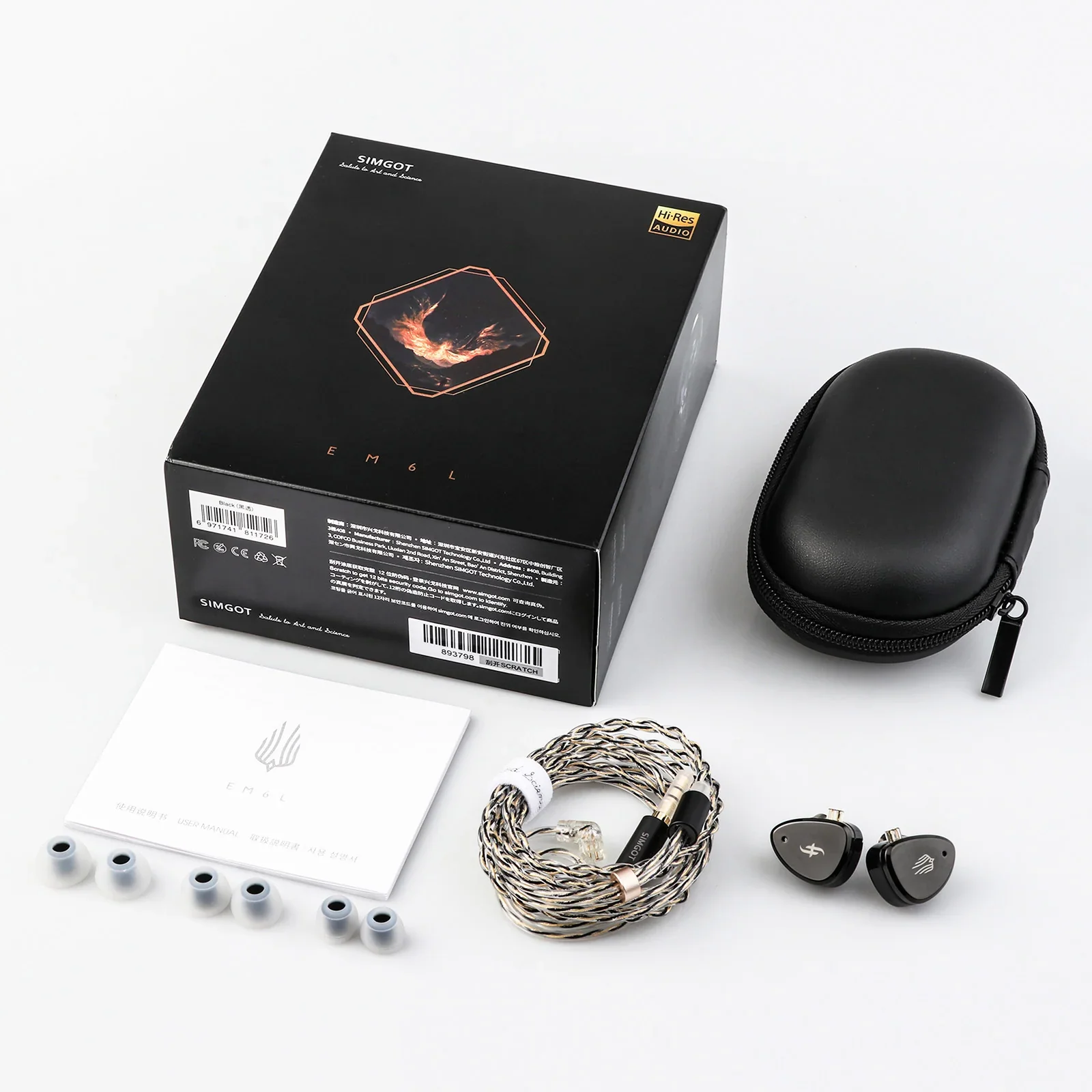 [🎶SG] SIMGOT EM6L 1DD + 4BA Hybrid Driver In-ear Monitor IEM - Image 4