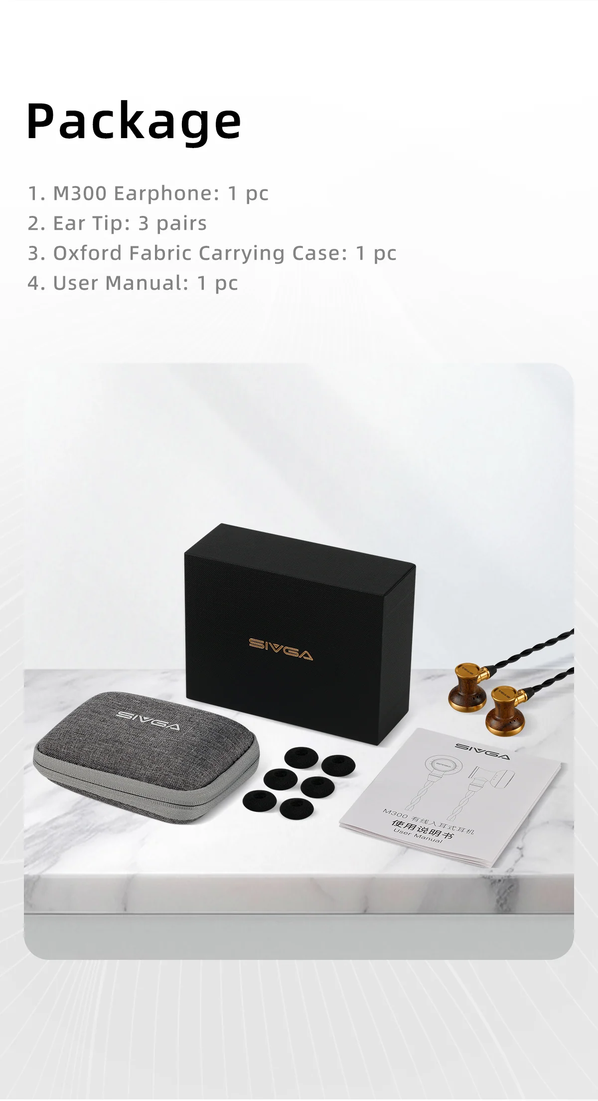 [🎶SG] SIVGA M300 - 15.4mm Large Dynamic Driver Hi-Fi Wired Earbuds - Image 10