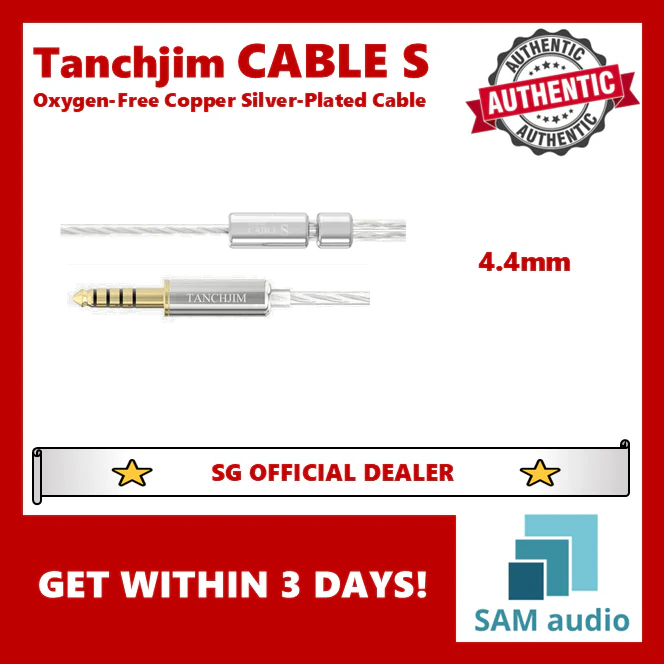 [🎶SG] TANCHJIM CABLE S Silver Plated Oxygen Free Copper 2 Pin Upgrade Cable - Image 3