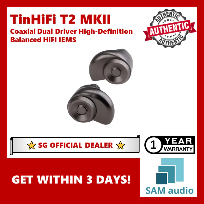 [🎶SG] TinHiFi T2 MKII (T2 MK2 / T2 Mkii) Coaxial Dual Drivers High-Definition Balanced HiFi IEMs - Image 16