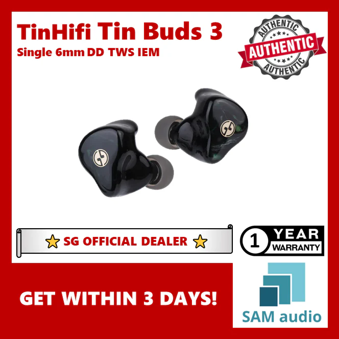 [🎶SG] TinHifi Tin Buds 3 , 6mm Beryllium-Plated Dynamic Driver Wireless TWS IEM - Image 18