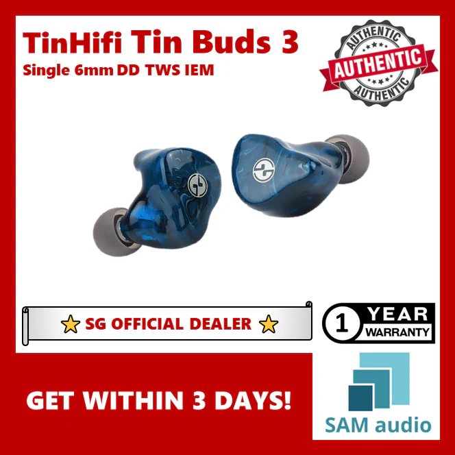 [🎶SG] TinHifi Tin Buds 3 , 6mm Beryllium-Plated Dynamic Driver Wireless TWS IEM - Image 19