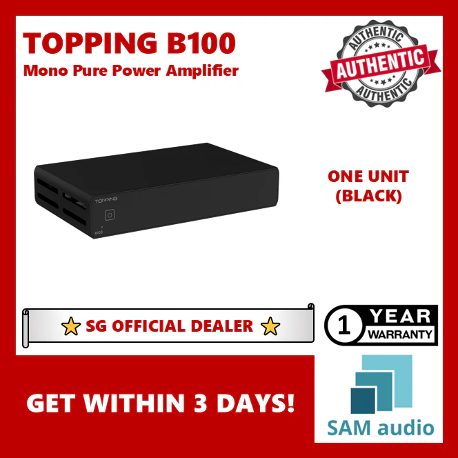 [🎶SG] TOPPING B100 Mono Pure Power Amplifier - Image 2