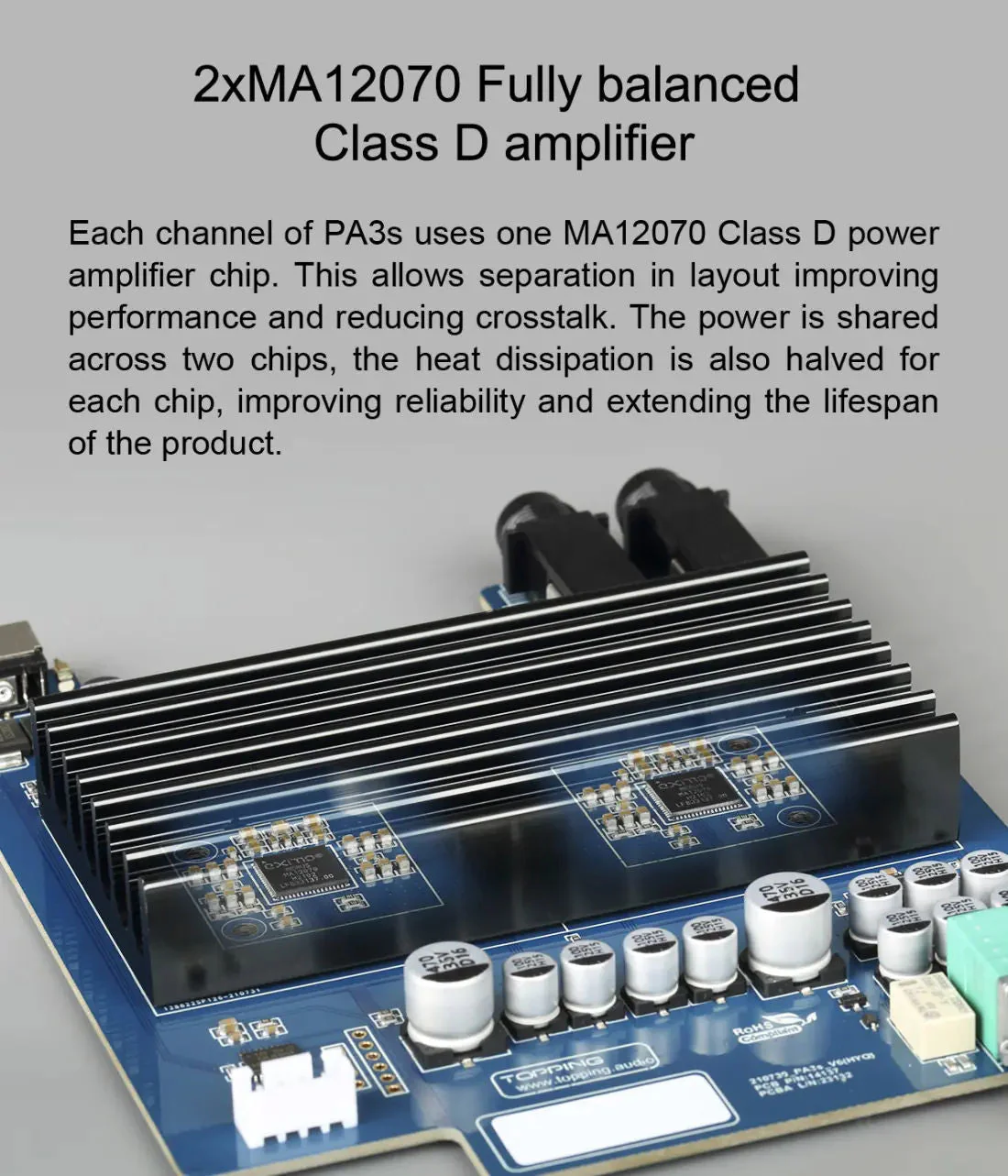 [🎶SG] TOPPING PA3s, HiFi Digital Amplifier, Class D, 45W @ 8 ohm, Hifi Audio - Image 7