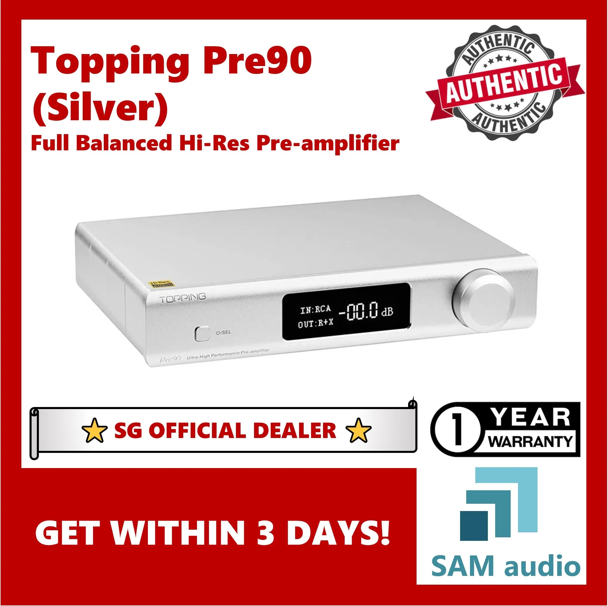 [🎶SG] TOPPING Pre90 Balanced Preamplifier - Image 3