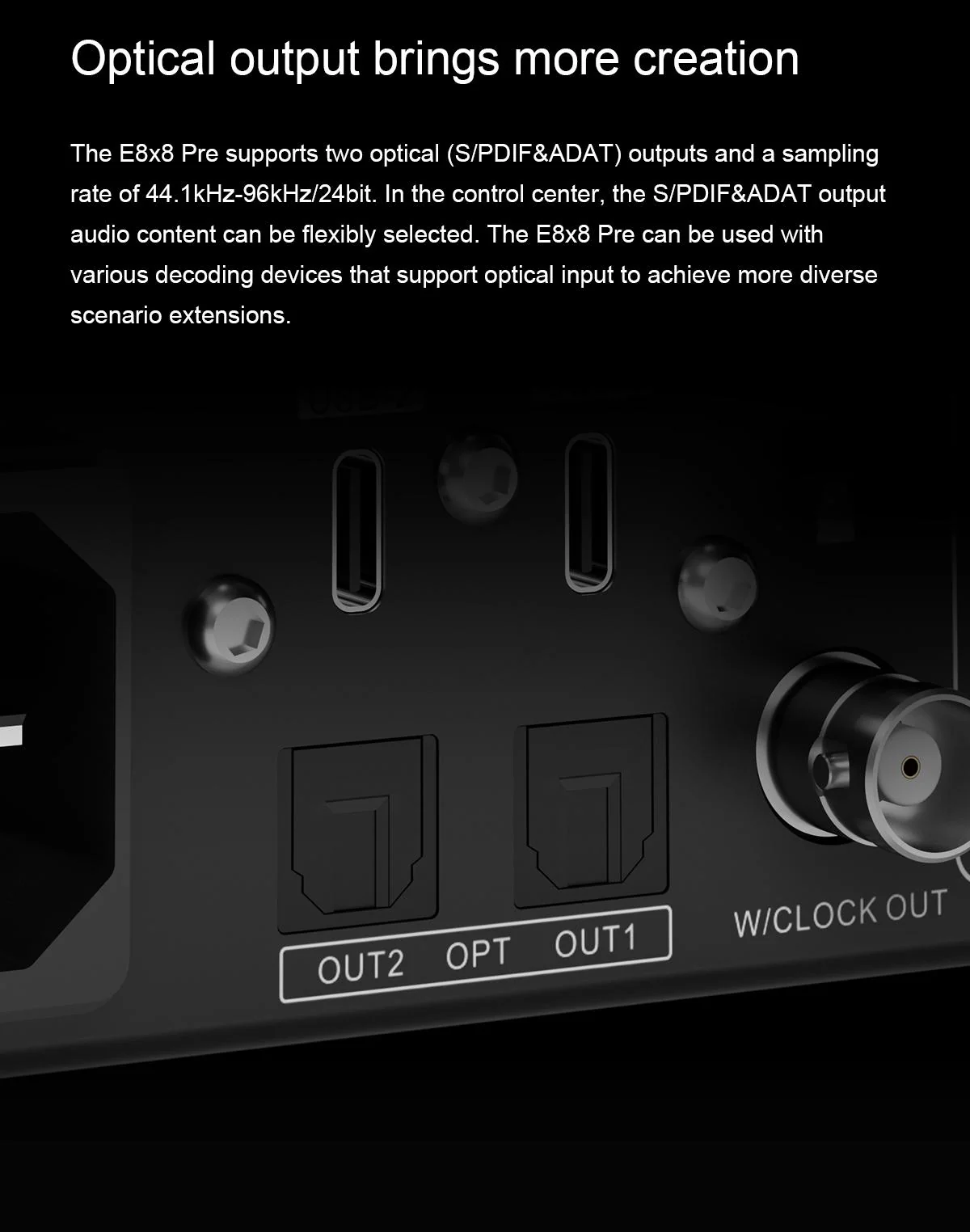 [🎶SG] TOPPING PROFESSIONAL E8x8 Pre 8 In / 8 Out Audio Interface - Image 15