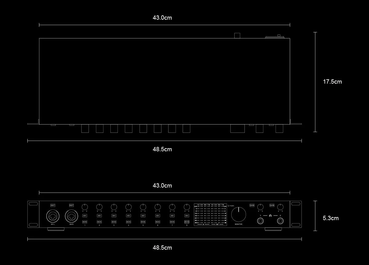 [🎶SG] TOPPING PROFESSIONAL E8x8 Pre 8 In / 8 Out Audio Interface - Image 19